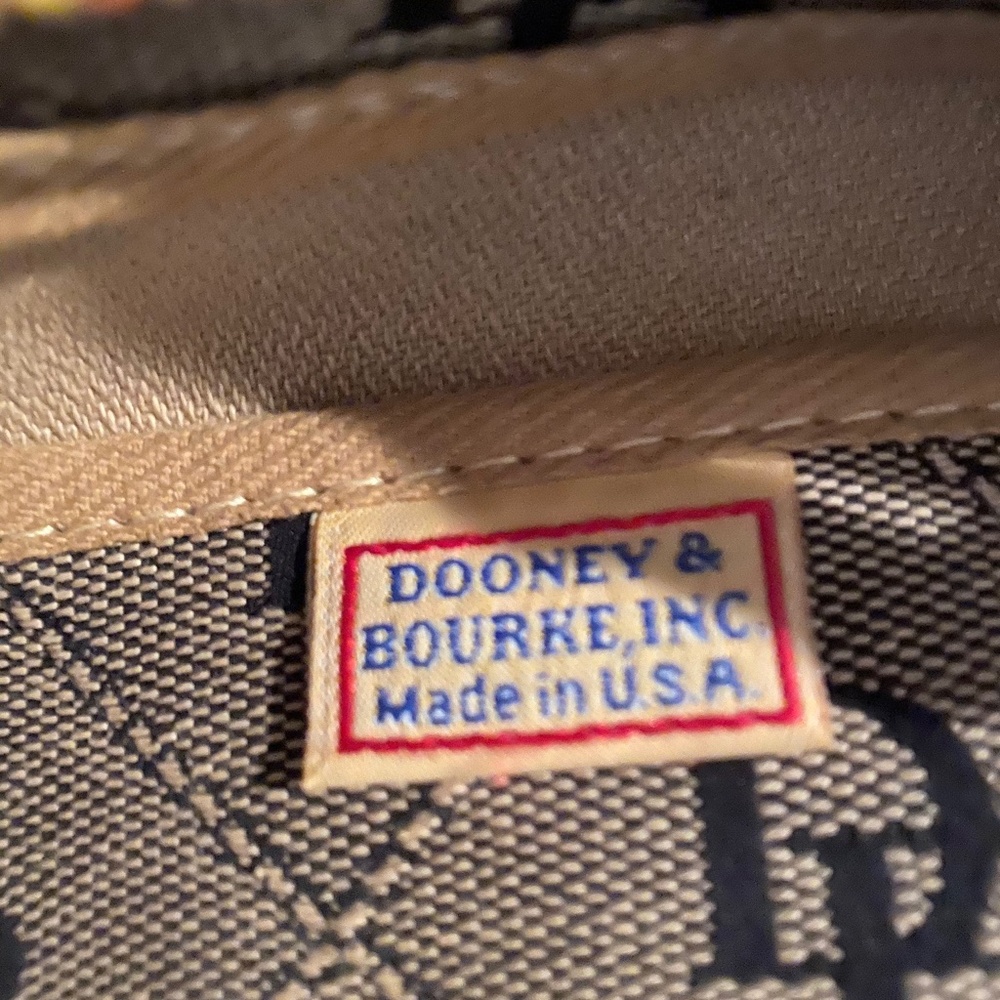 Dooney & Bourke Vintage Logo Tassel Tote Satchel - Picture 6 of 10